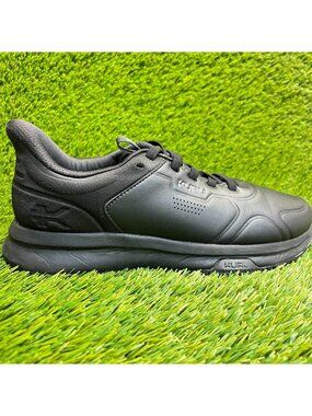 Kuru Shift Mens Size 8 Jet Black Athletic Walking Anti-Slip Shoes Sneakers